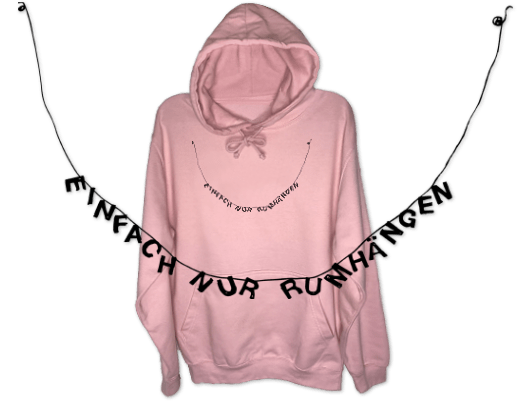 Faibleshop Startseite 3 Rumhängen gedruckt auf Organic Hoodie