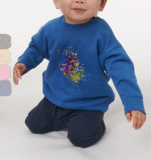little dotties, Farben & Formen, organic Baby Sweatshirt, faibleshop.com