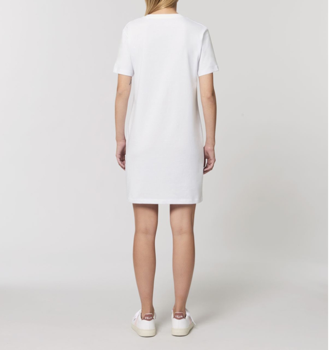 Farbella Design gedruckt auf Ladies Organic Shirtdress/T-Shirtkleid aus Bio-Baumwolle, faibleshop.com