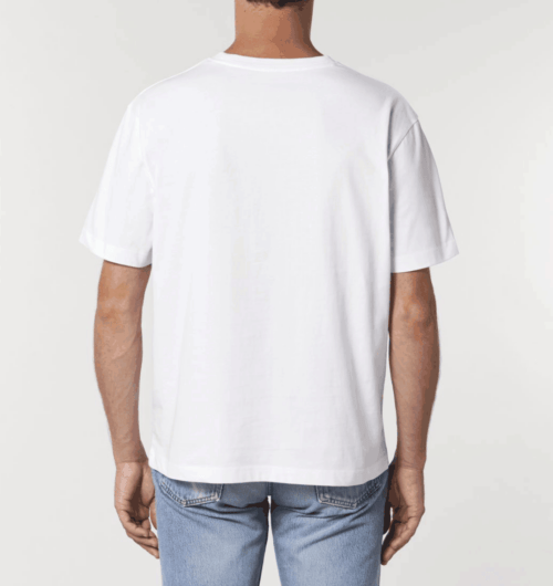 dein wort aus Blumenbuchstaben auf einem organic relaxed shirt, faibleshop.com