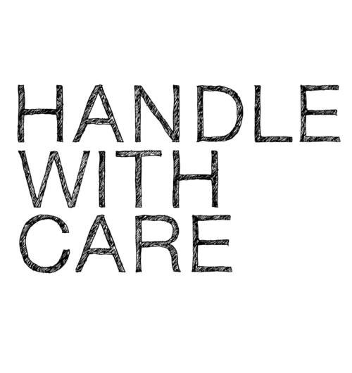 handle with care, Typo & Texte, handmade designs, faibleshop.com
