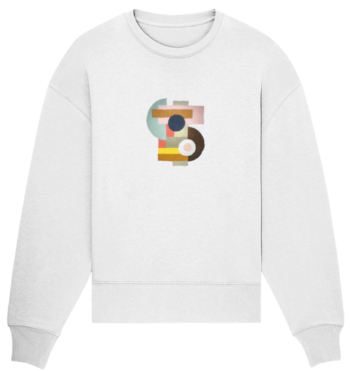 farbella, farben & formen vegan gedruckt auf organic oversize Sweatshirt, faibleshop