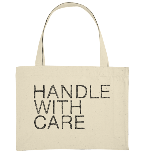 handle with care, Typo & Texte vegan gedruckt auf organic Basics, faibleshop