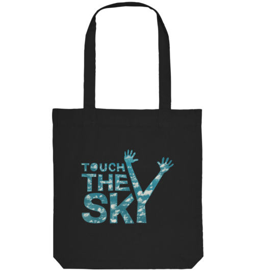 touch the sky, typo & texte vegan gedruckt auf organic Basics, faibleshop