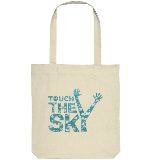 touch the sky, typo & texte vegan gedruckt auf organic Basics, faibleshop