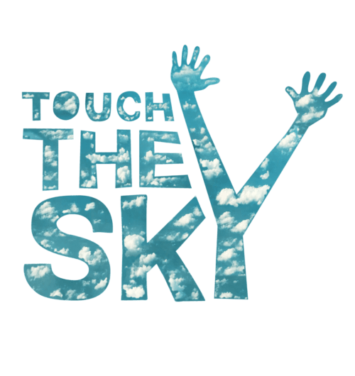 touch the sky, typo & texte vegan gedruckt auf organic Happiness Basics, faibleshop