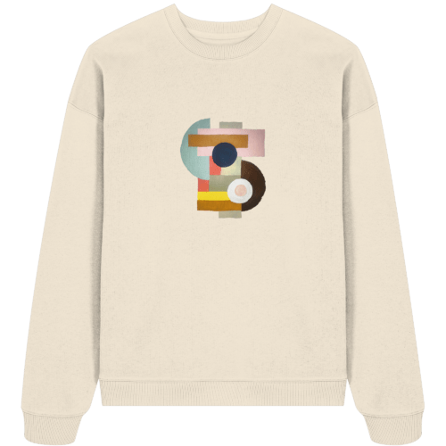 Farbella, das handgemalte Design vegan gedruckt auf ein oversize Sweatshirt