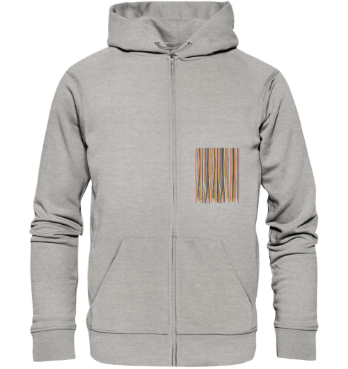 Bild von dem Design, Fransy vegan gedruckt auf einen Hoodie aus Bio-baumwolle mit Reißverschluss