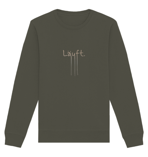 LÄUFT auf Organic Basic Unisex Sweatshirt – Bild 5