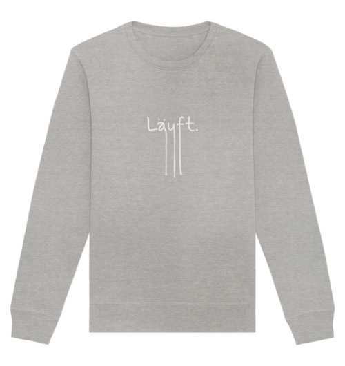 LÄUFT auf Organic Basic Unisex Sweatshirt – Bild 4