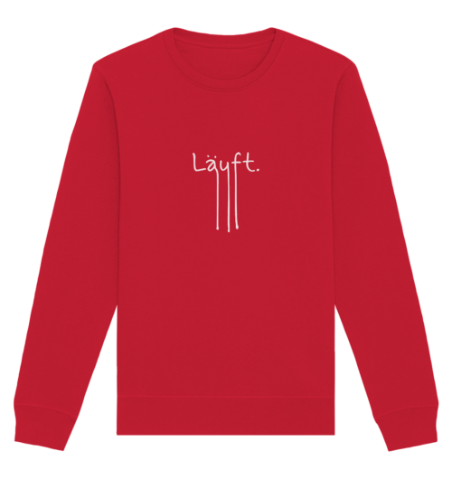 LÄUFT auf Organic Basic Unisex Sweatshirt – Bild 6