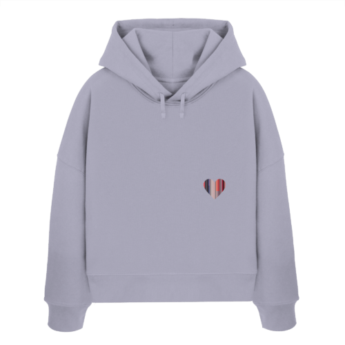 HEARTY auf Womens Organic Boxcut Hoodie – Bild 5