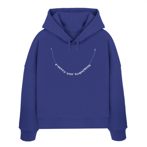 EINFACH NUR RUMHÄNGEN auf Womens Organic Boxcut Hoodie – Bild 6