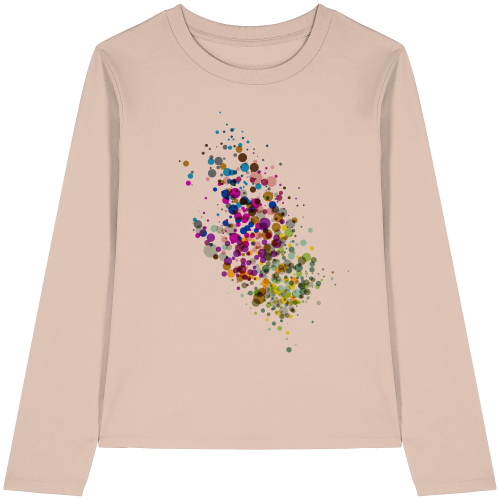 LITTLE DOTTIES auf Womens Organic Langarm T-Shirt – Bild 6
