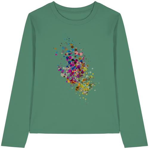 LITTLE DOTTIES auf Womens Organic Langarm T-Shirt – Bild 7