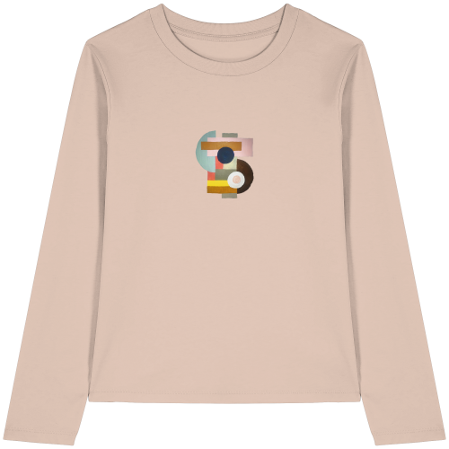 Farbella, das handgemalte Design wird vegan auf das Langarm T-Shirt in der Farbe deiner Wahl gedruckt