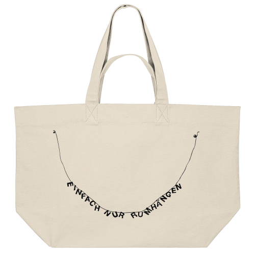 EINFACH NUR RUMHÄNGEN auf Organic Shopping-Bag